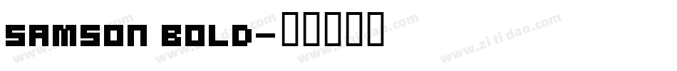 Samson Bold字体转换